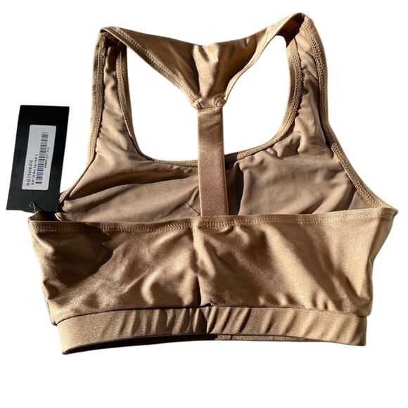 Theatricals dance crop top adult Small nude tan gold/shimmer NWT SA - Picture 2 of 4